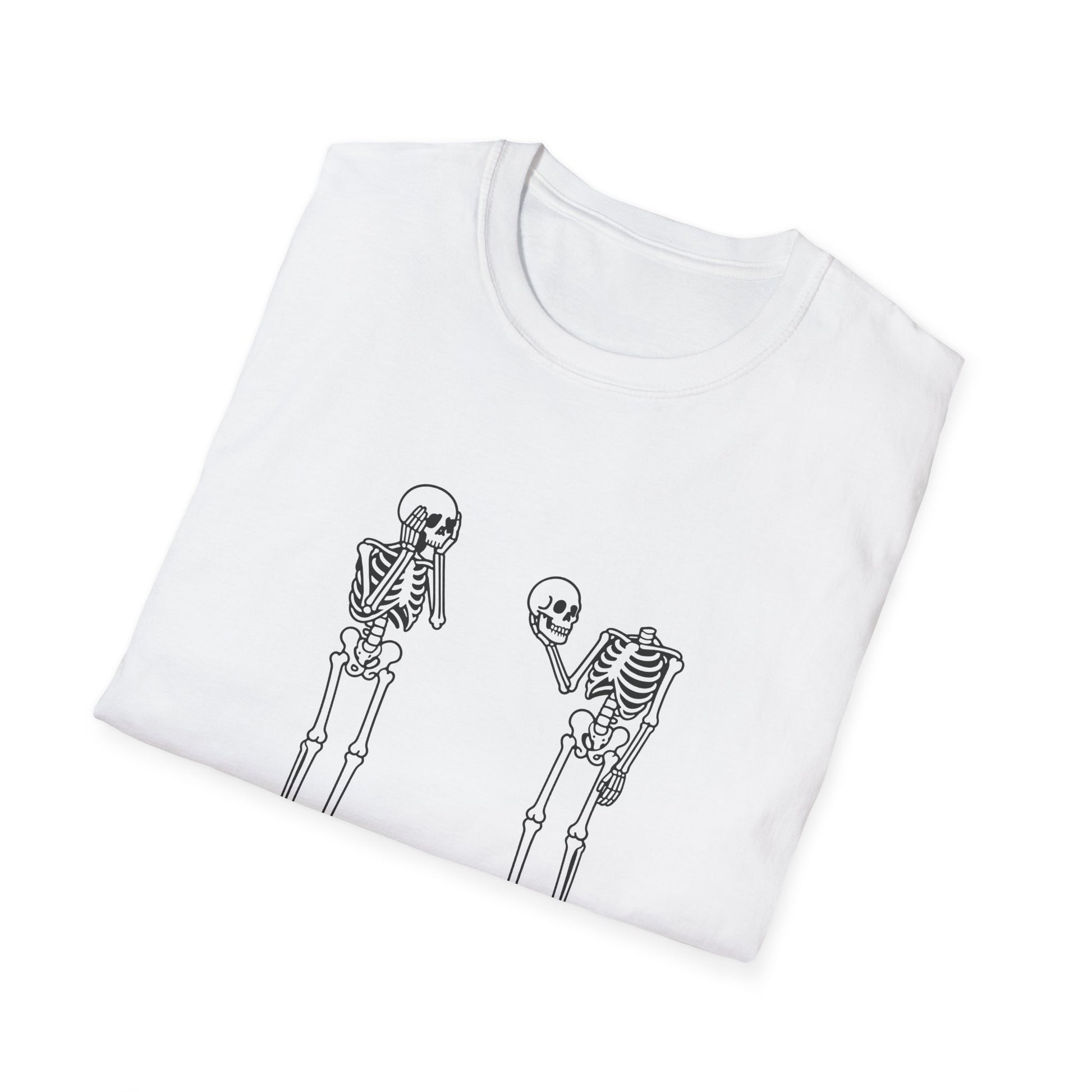 Funny Skeleton T-Shirt, Halloween Shirt, Unisex Graphic Tee, Quirky Gift, Casual Wear, Cousin Humor Shirt